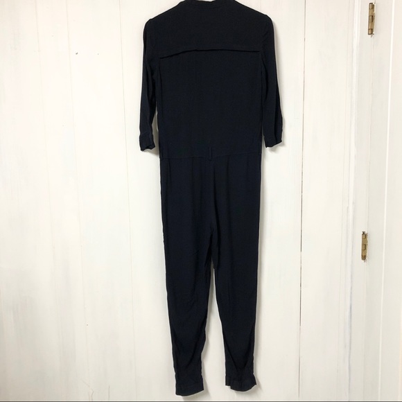 Zara Navy Blue Jumpsuit Size S - Picture 7 of 9